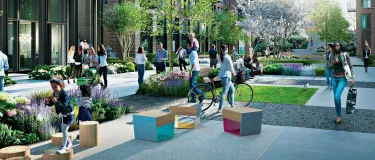 Eight Gardens, London that has ECOPact green concrete with 64% lower CO2