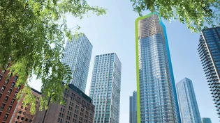 Wood Wharf development built using ECOCycle® circular construction technology.