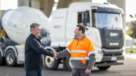 Holcim and Putzmeister Oceania Announce Trial of 100% Electric Concrete Truck
