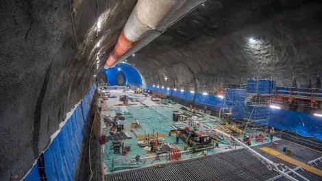 Sydney Metro West Eastern Tunnelling Project - concrete installation by Holcim.