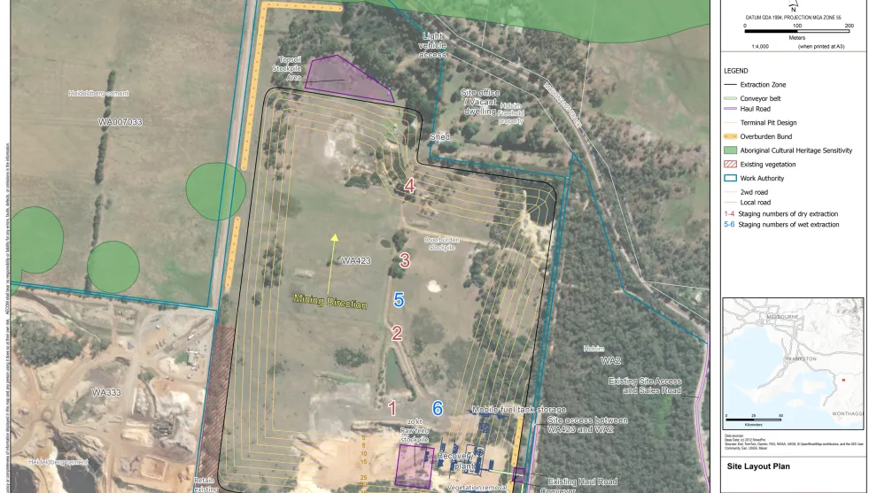 Lang Lang WA432 - Figure F4 - Site Layout Plan