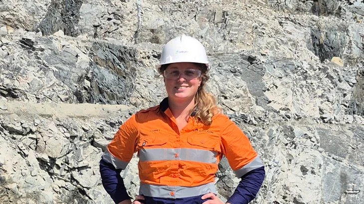 Harriet Wilson, Quarry Manager, at Gosnells Quarry in Western Australia.