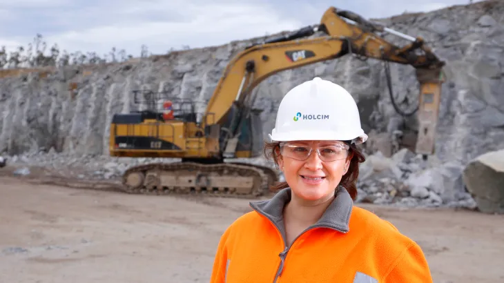 Holcim Global Brand - Oakland Woman Excavator
