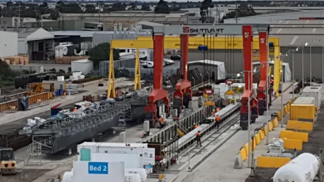 Mobile precast capabilities