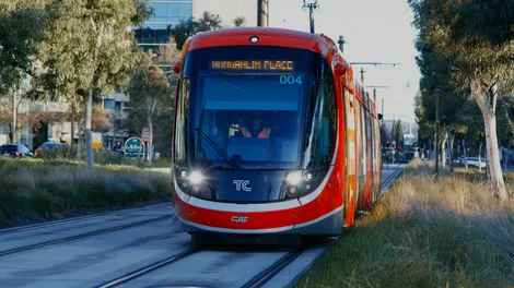 Light rail construction for Canberra Light Rail Stage 2A, ACT