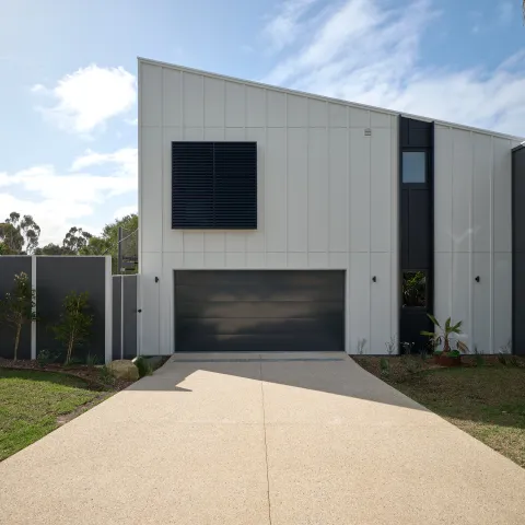 Geostone decorative concrete driveway on Phillip Island